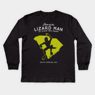 Home of the Scape ore Swamp Lizard Man Kids Long Sleeve T-Shirt